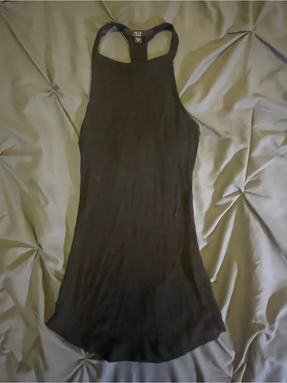 Guess Black Ribbed Tank Top
